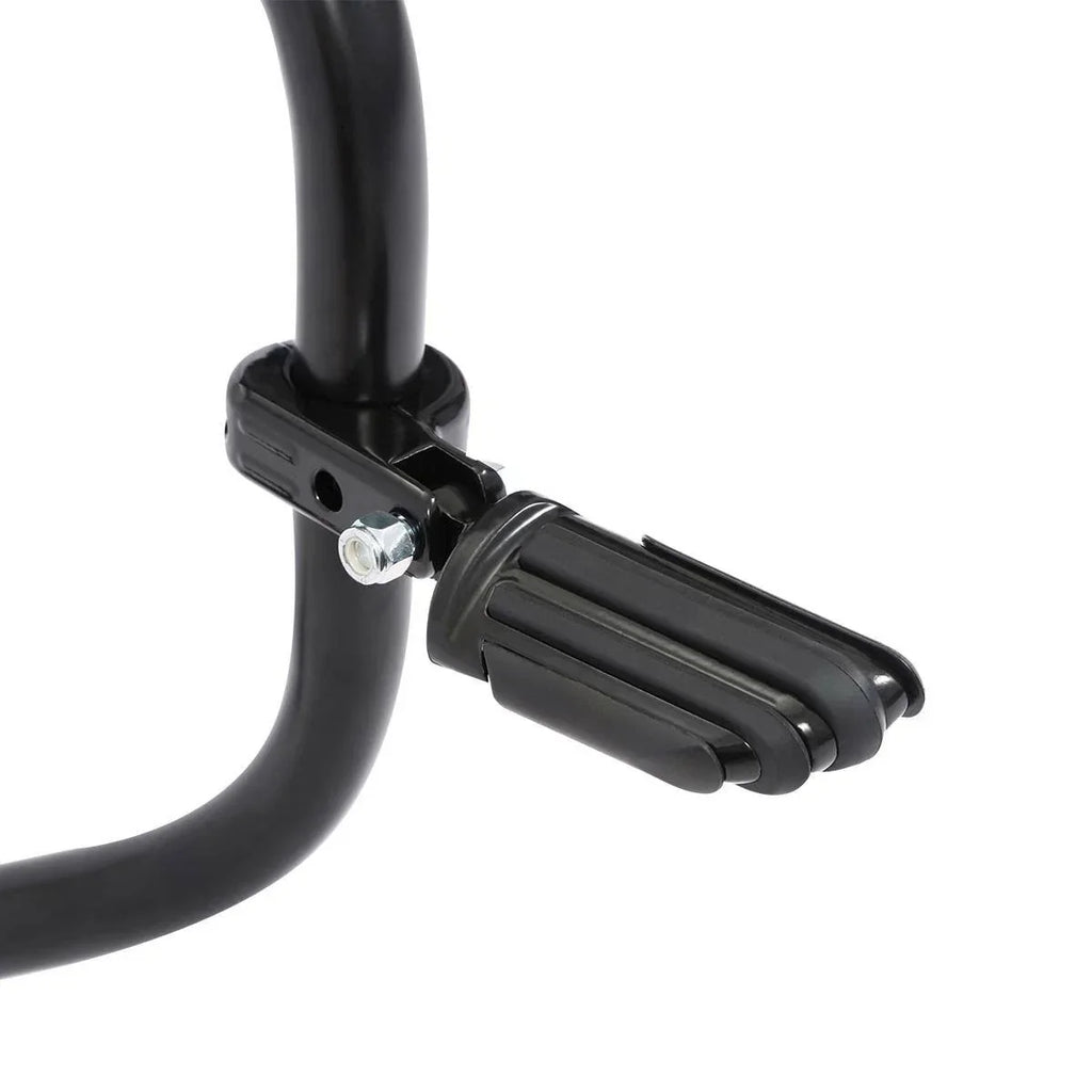 1 1/4" Black Highway Engine Guard Footpeg Mount Clamps for Harley