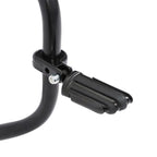 1 1/4" Black Highway Engine Guard Footpeg Mount Clamps for Harley