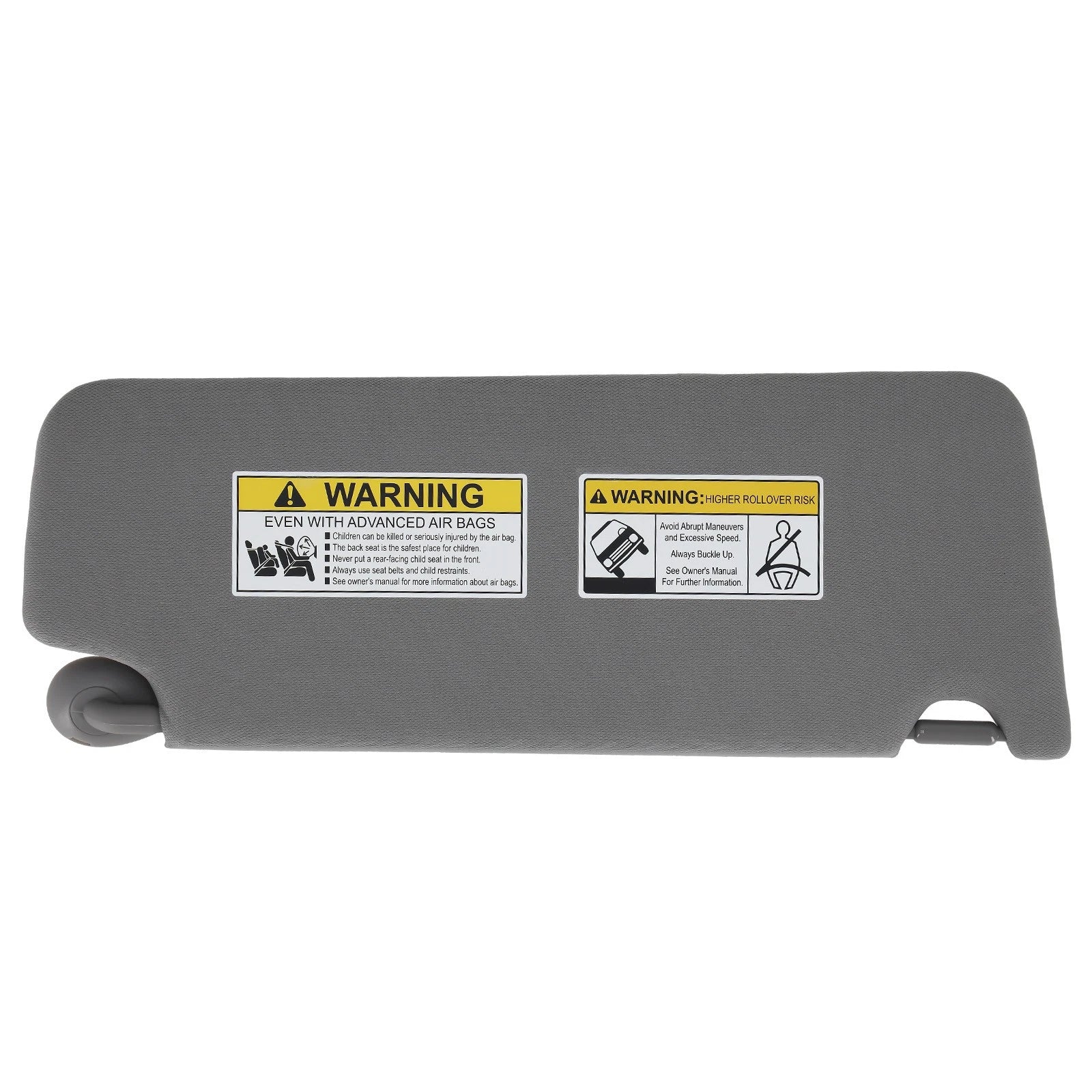 Left Gray Sun Visor with Light for Honda Pilot Ridgeline (2017-2021)