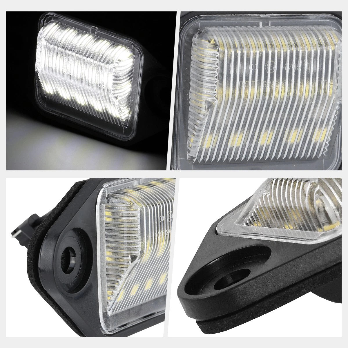 Nuvision White LED License Plate Lights for Ford E150-E450 (1999–2014)