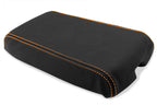 Leather Console Lid Armrest Cover for Chevrolet Camaro (1982–1992) Orange Stitch