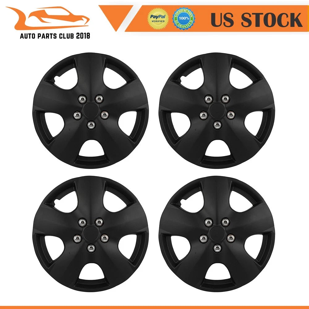 Set of 4 Wheel Hub Caps for R15 Tire & Rim (Fits 15" Wheels)