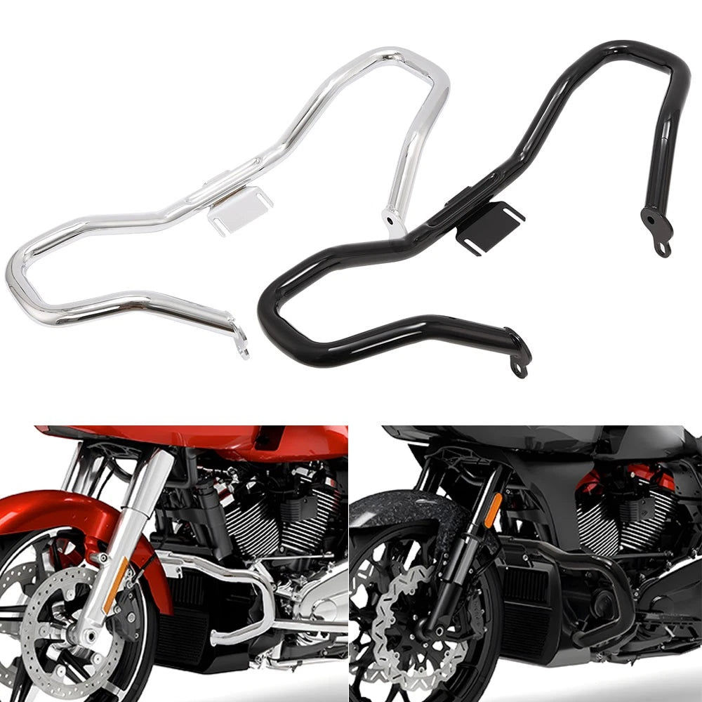 Front Engine Guard Crash Bar 1-1/4" for Harley Touring Electra Glide (2019–2022)