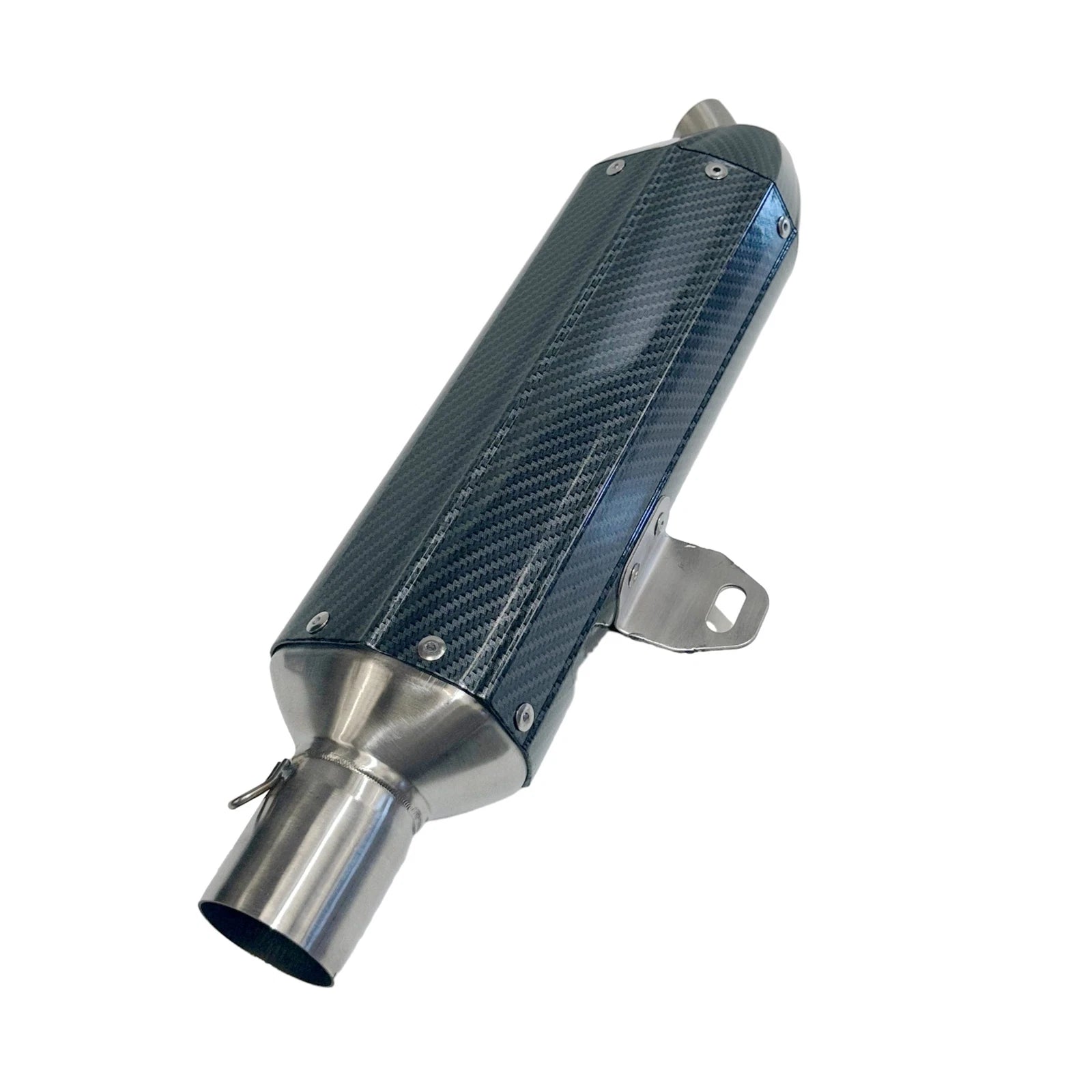 Exhaust Pipe + Carbon Fibre Look Muffler System for 250cc 300cc PIT Dirt Bike