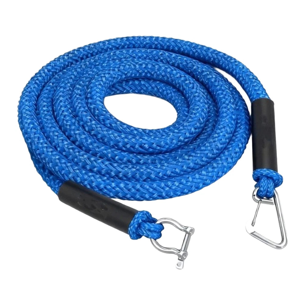 14FT Bungee Dock Line with 316 Stainless Steel Shackle for Kayak Pontoon (N/A)
