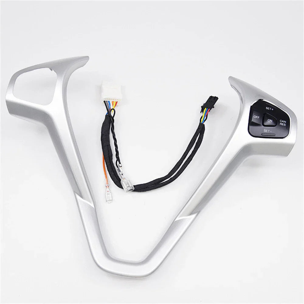 Steering Wheel Trim + Right Switch Button for Ford Fiesta MK7 MK8 Ecosport (2013)