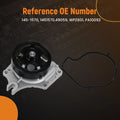 Coolant Water Pump for Mazda 2 L4 1.5L (2011–2015) 145-1570, 49059 Aluminum