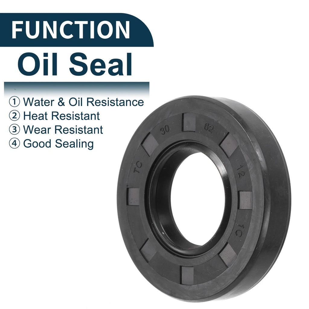 Set of 5 Oil Seal Rotary Shaft Seal NBR Rubber 30x62x12mm