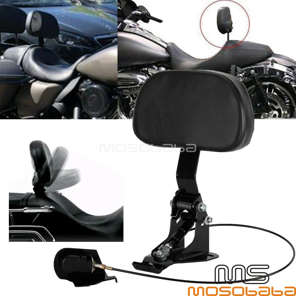 Detachable Rider Backrest Pad for Harley Touring FLHR FLHX FLTRX (2009-2021)
