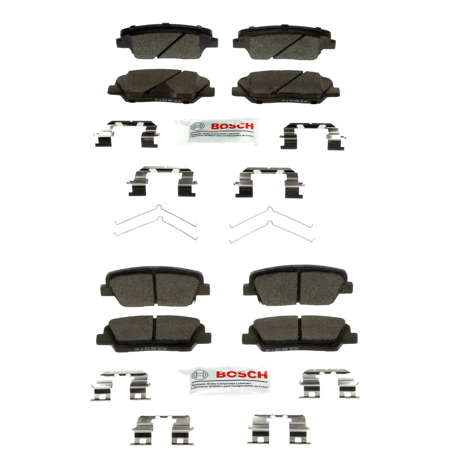 Set of 4 Bosch Blue Ceramic Disc Brake Pads for Kia Sorento (2016–2020)