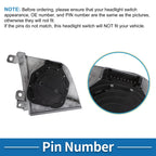 Headlight Switch for Mercedes-Benz Actros (2011–2020) No.A9605454604