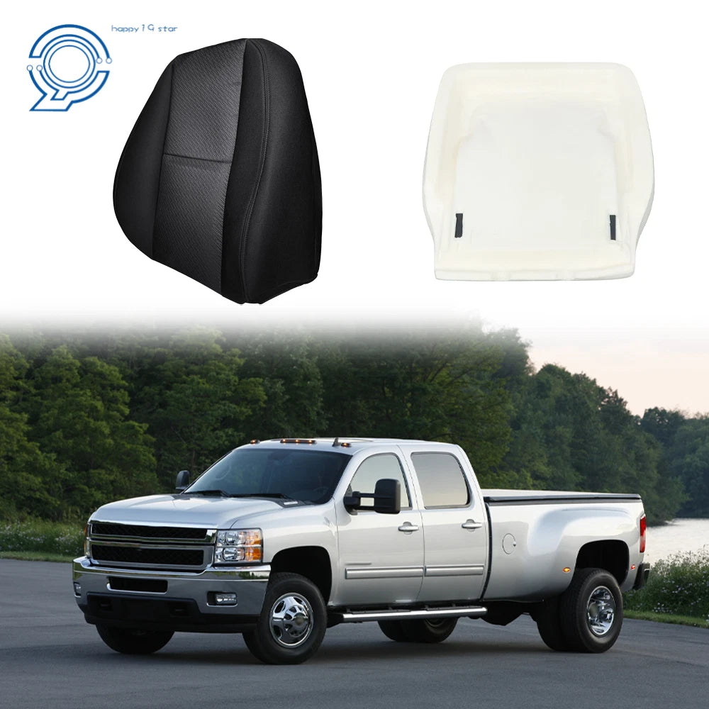 Cloth Driver Bottom Seat Cover for Chevy Silverado (2007–2014)
