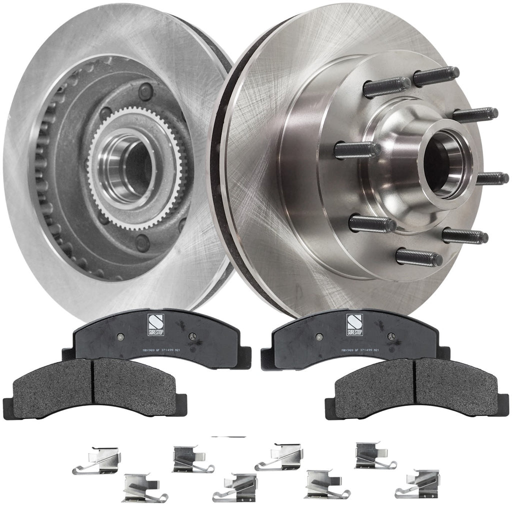Disc Brake Rotor and Pad Kit for Ford F-250 Super Duty (1999–2002)