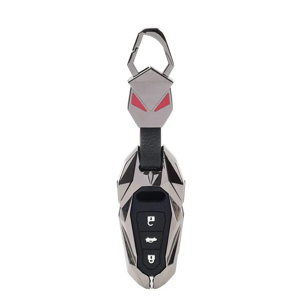 Black 3-Button Key Fob Case Shell Cover for Audi e-tron Sportback (2021-2025)