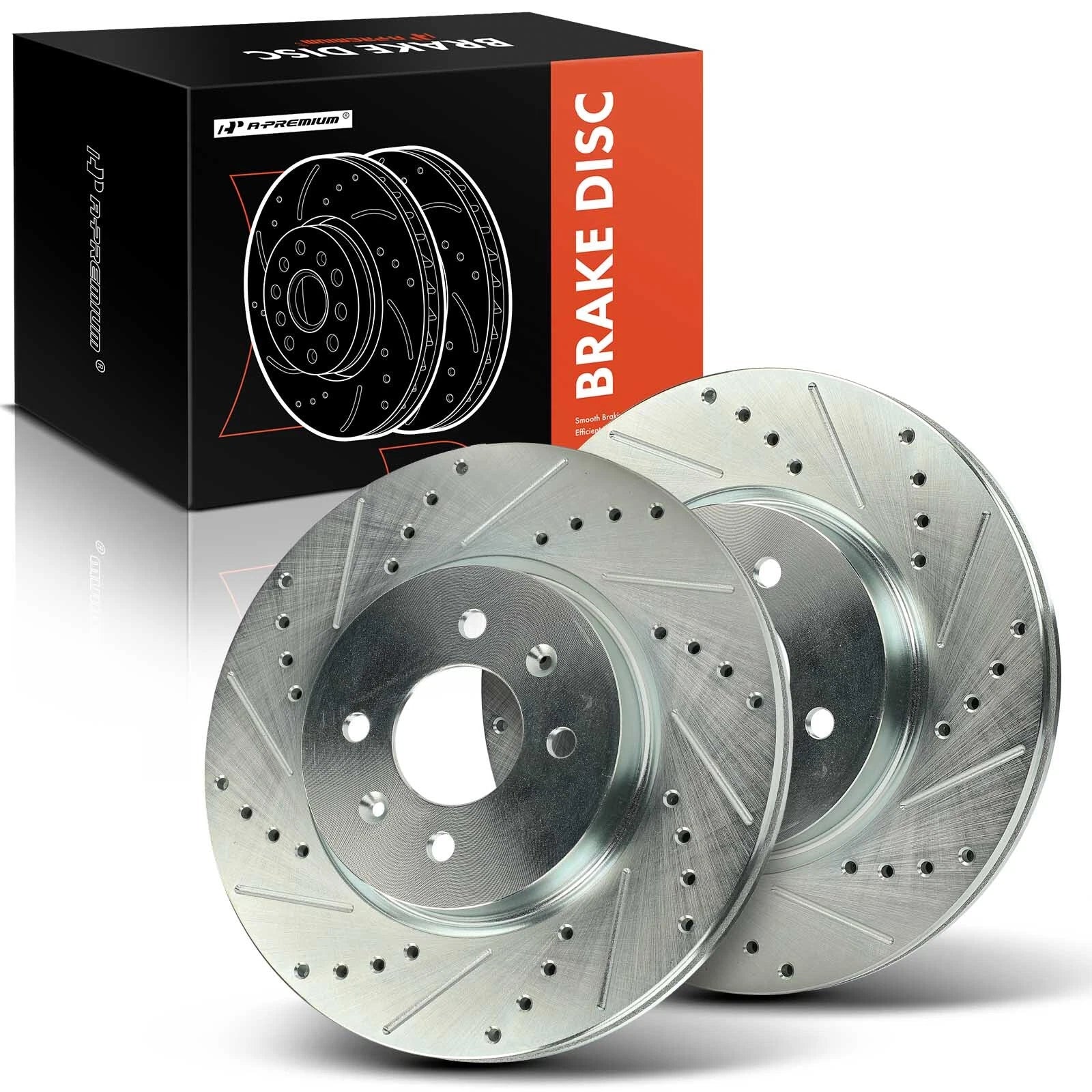 Front Side Drilled Brake Rotors for Hyundai Accent (2018–2020) Kia Rio