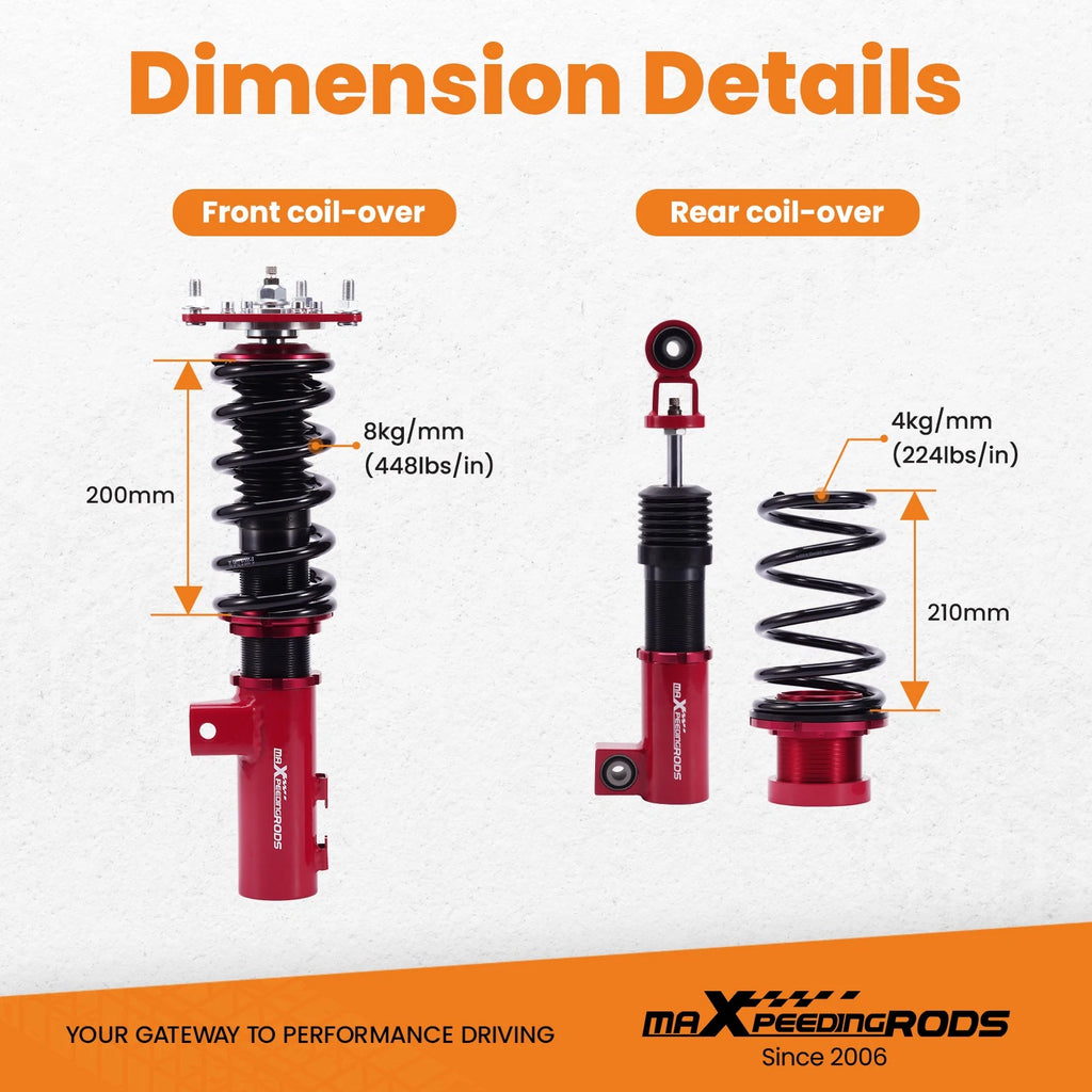 Coilover Struts 24 Way Damper Kit for Hyundai Veloster (2012-2018)