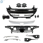 Set of 2 Upper Lower Grills with Chrome Trim for Honda Accord (2021–2023)