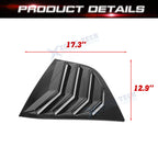 Glossy Black Side Window Louver Windshield Cover for Dodge Challenger (2008-2021)