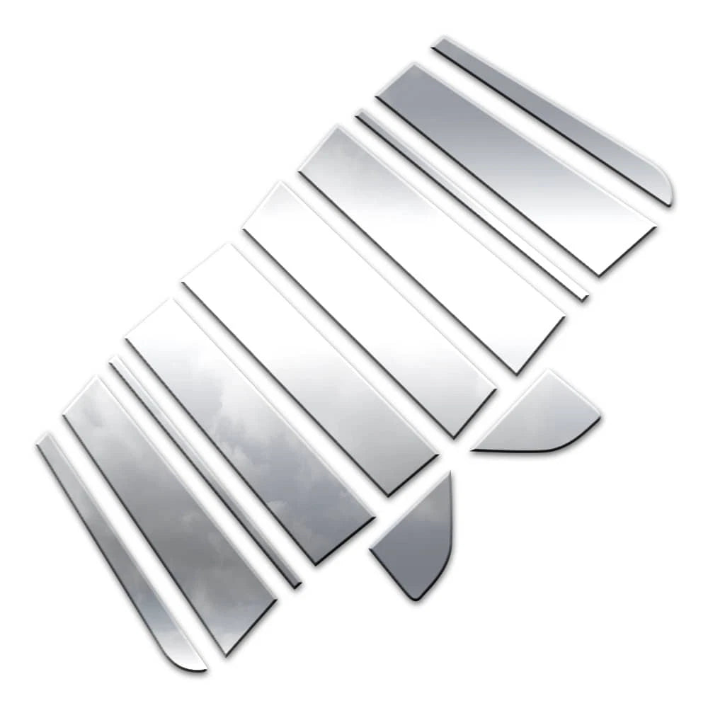Diamond Grade 12pc Pillar Post Covers w/Mirror for 2021-2024 GMC Yukon XL