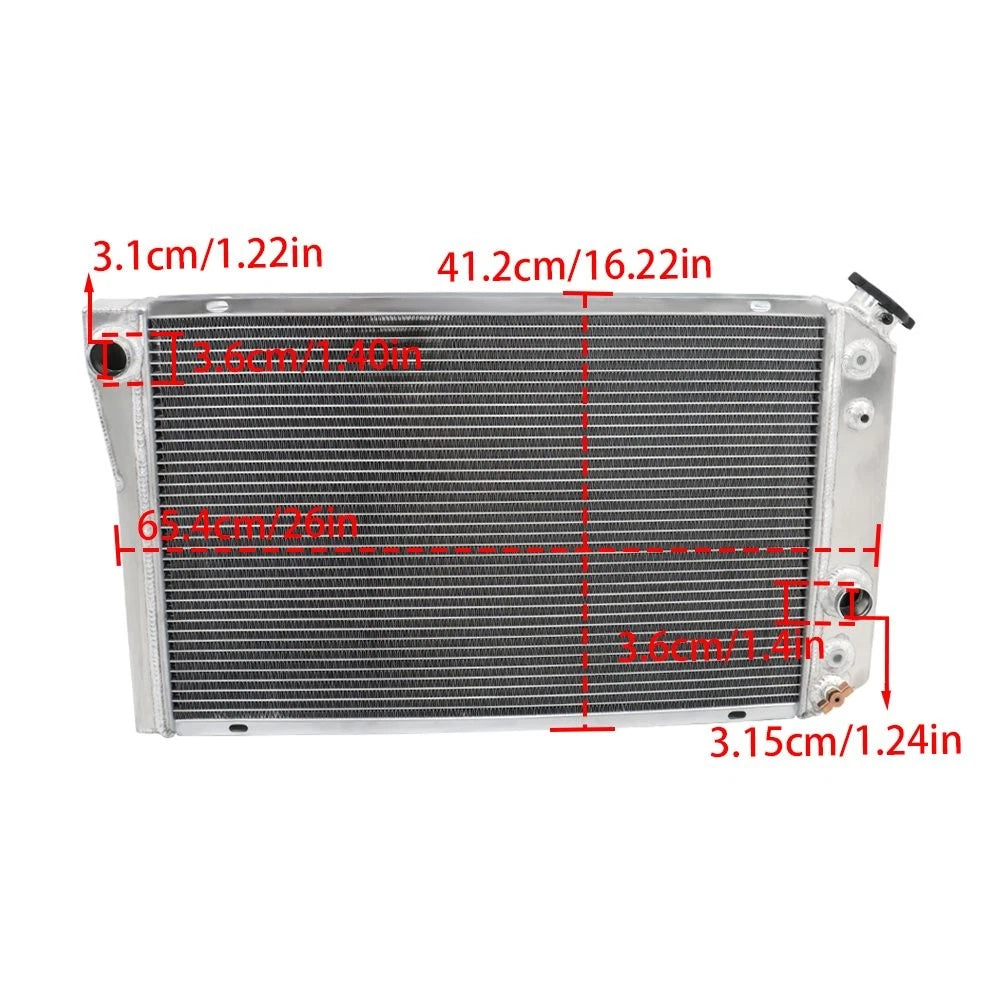 Aluminum 3 Row Racing Radiator for Chevrolet S10 Blazer (1982–2002)