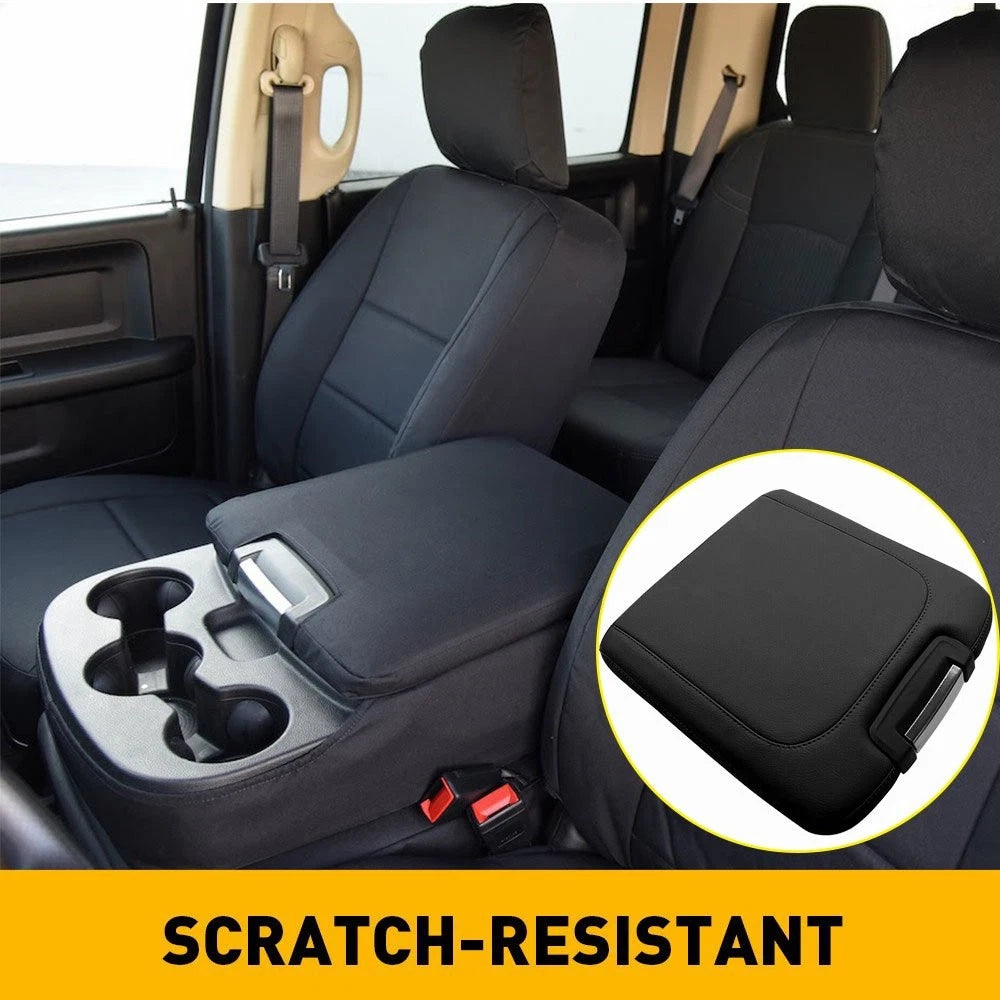 Console Armrest Lid for Dodge Ram 1500/2500/3500 (2013–2018) Black Leather