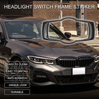 Headlight Switch Frame Sticker for BMW 3 Series E90 E92 E93 (2005 - 2012) Black