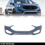 Primed Front Bumper Cover for Ford Edge (2019–2024) with 4 Sensor Holes