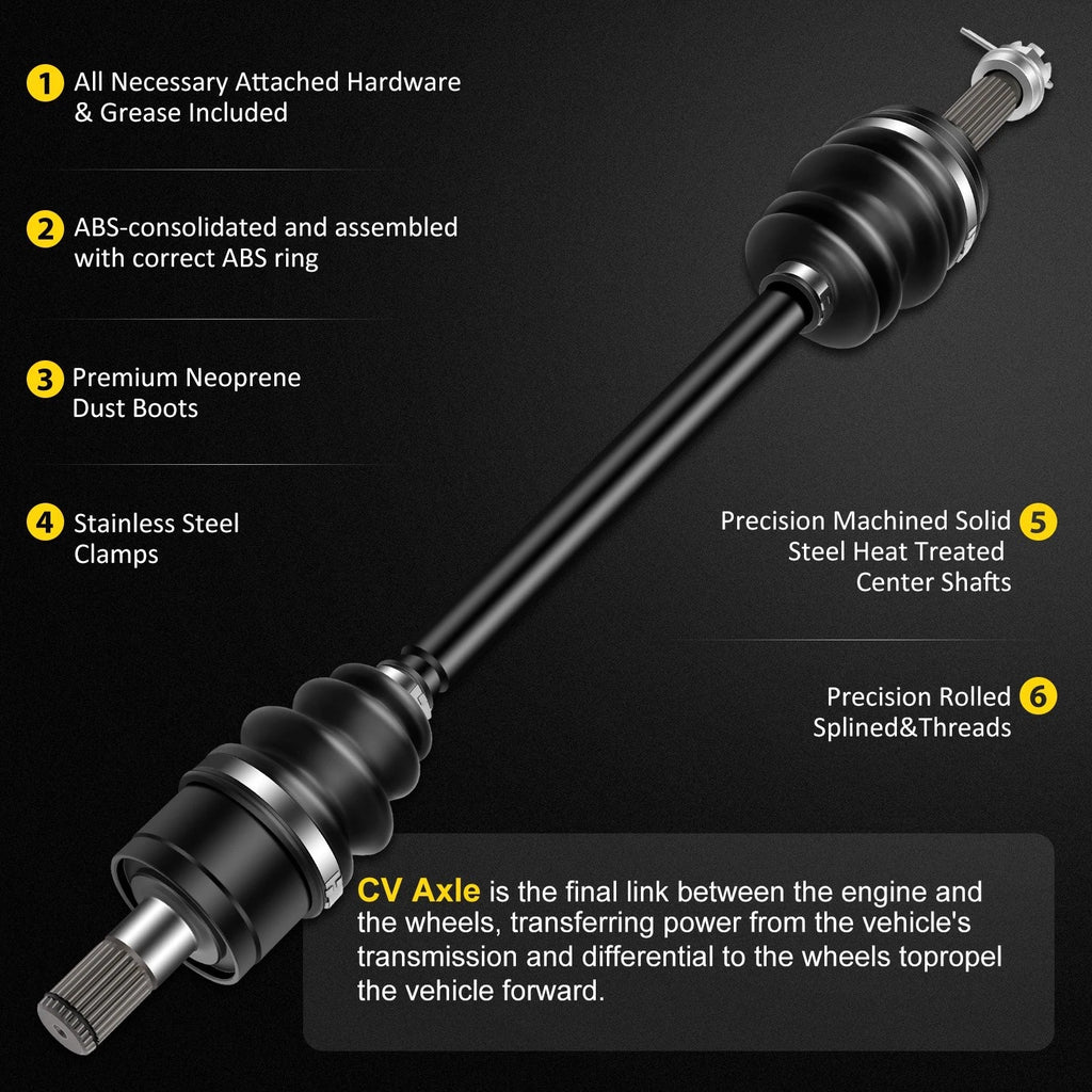 Set of 2 CV Axles for Kawasaki Teryx 750 4x4 Sport (2008–2011)