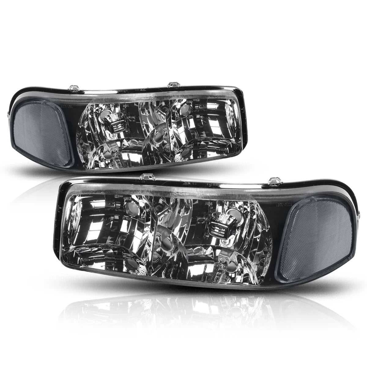 Left Side Headlight for Chevy Trax (2015–2016) Chrome Housing Amber Corner