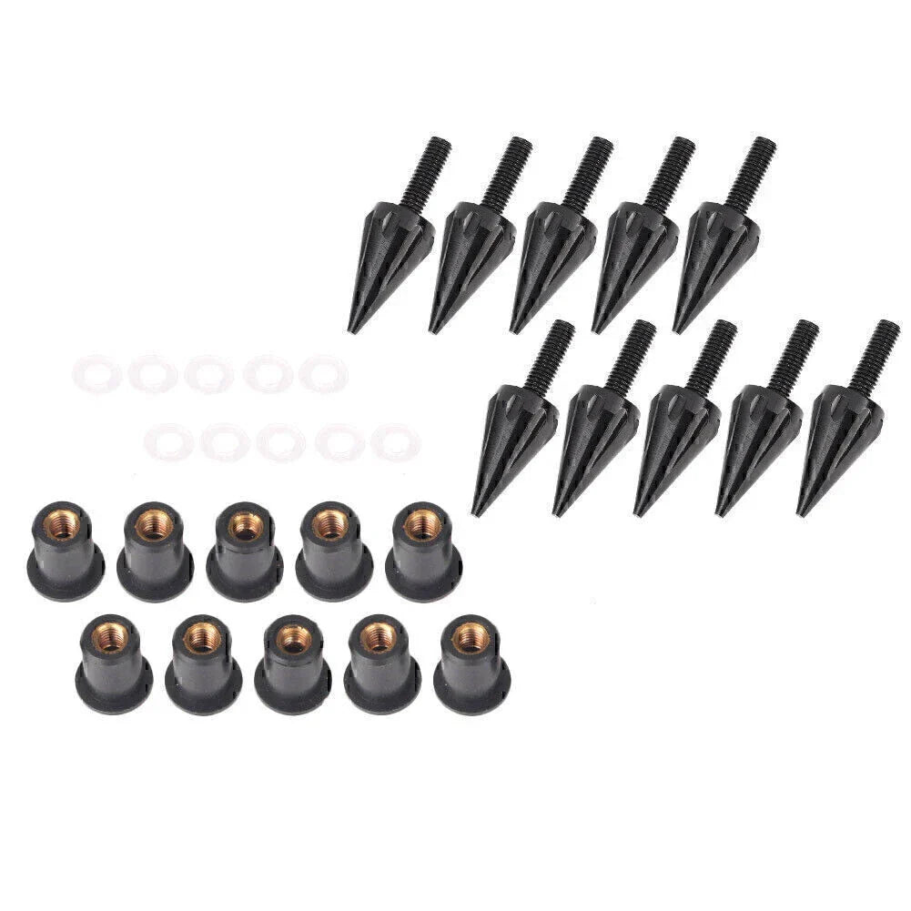 10 x Windscreen Windshield Spike Bolts for Yamaha Honda Kawasaki Suzuki