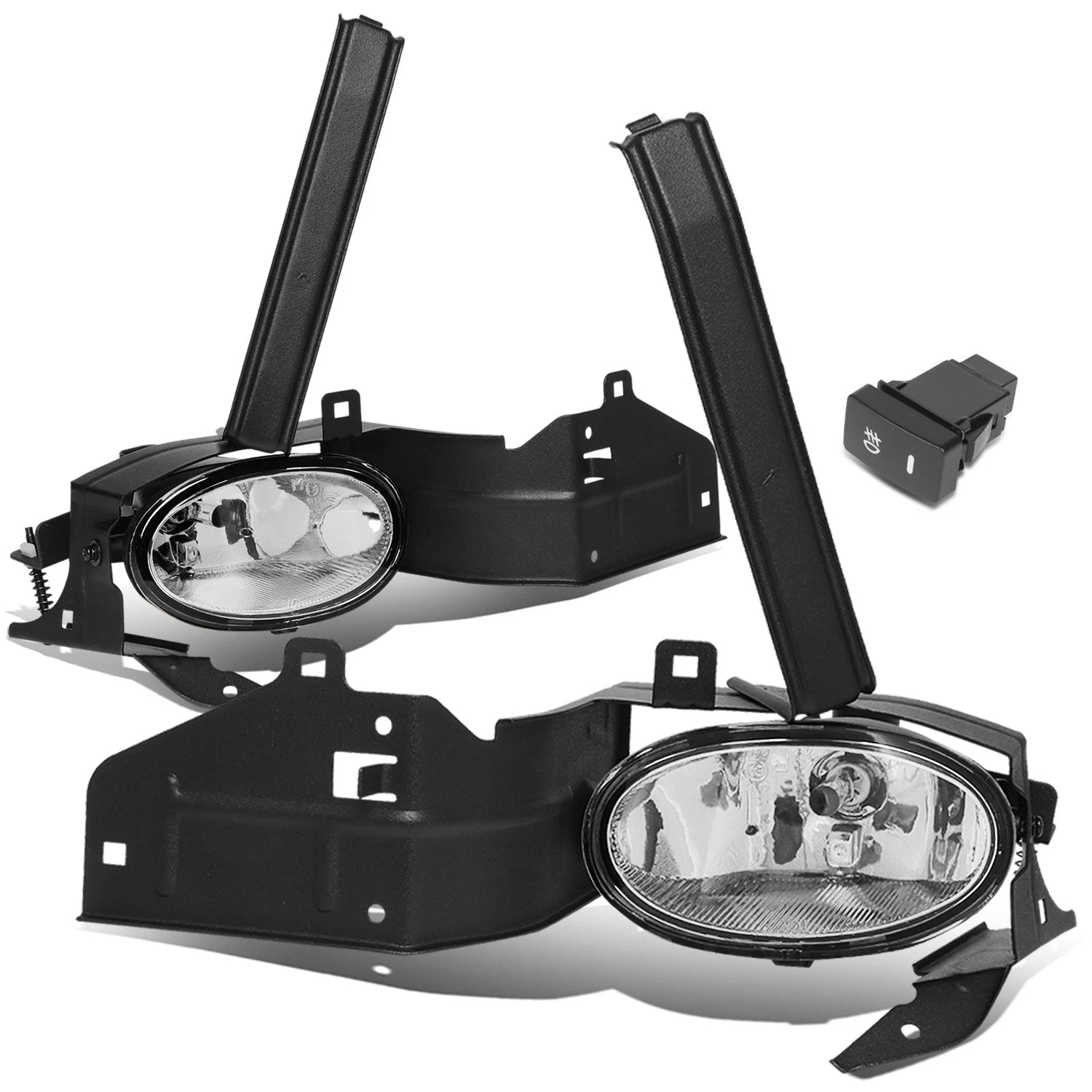 Pair Fog Light Lamps for Honda Accord Coupe (2008–2010) w/Switch Wiring + Bulb