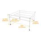 Set of 4 Flood Table Stands with Wheels for Hydroponic Germination Trays