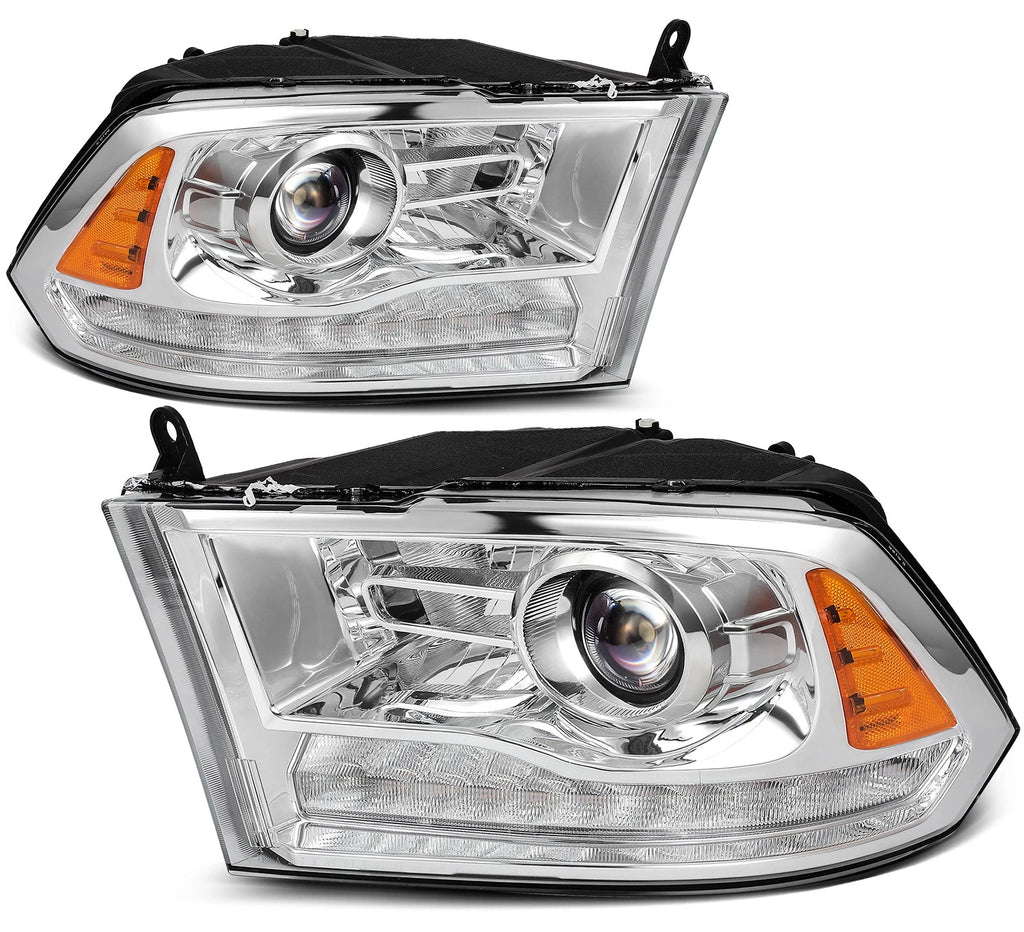 Halogen Headlights Front Pair for Ram 2500 3500 3.0L 3.6L 5.7L (2016–2020)
