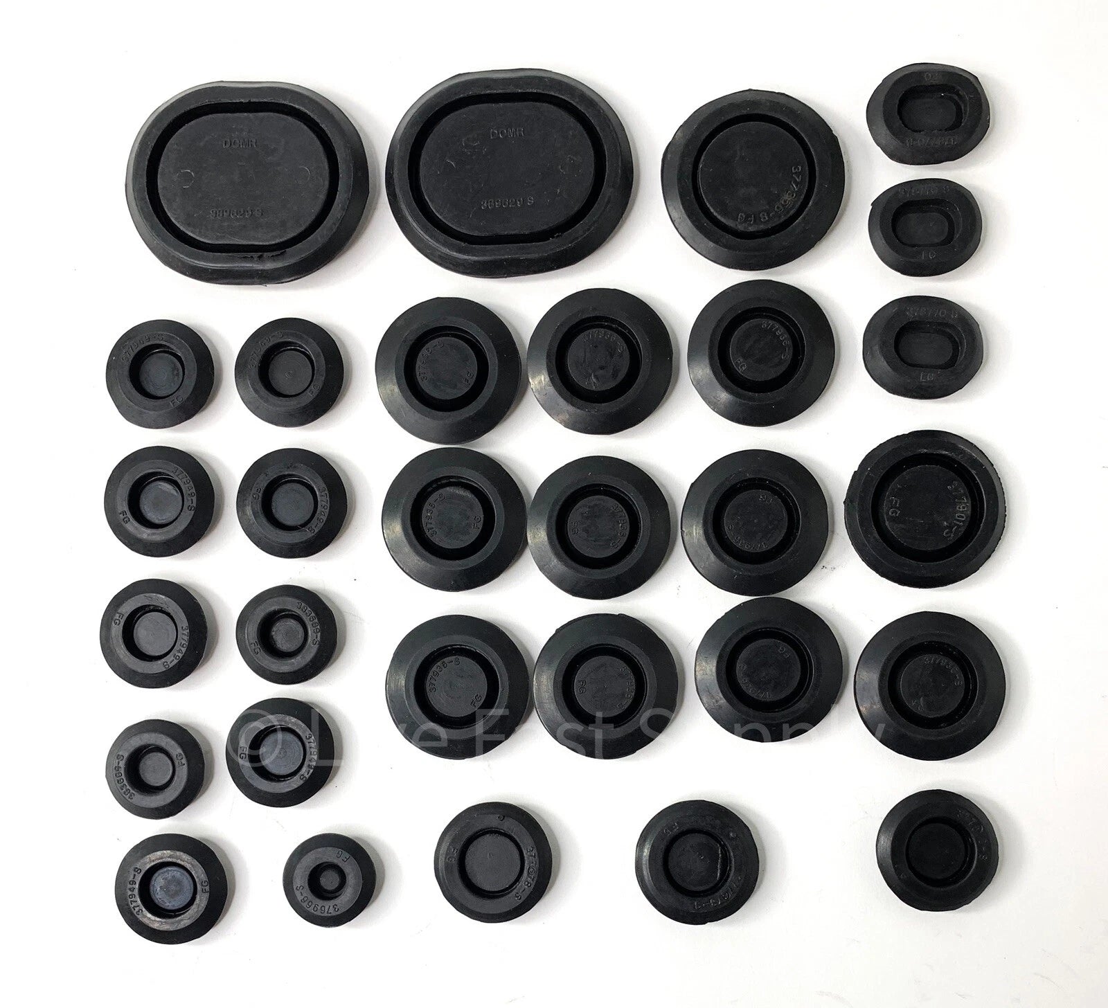 Rubber Body Plug Grommet Kit for Ford Mustang (1979–1993)