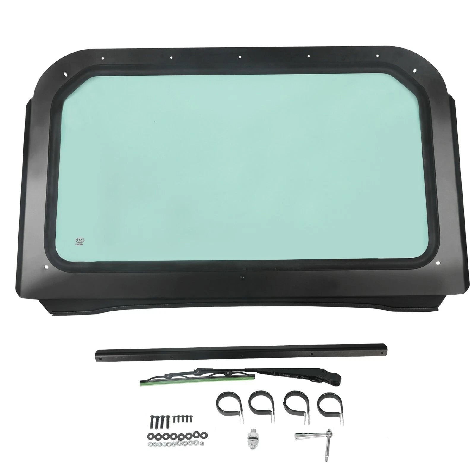 Full Glass Windshield with Wiper for Polaris RZR 570 800 XP 900 (2008–2014)