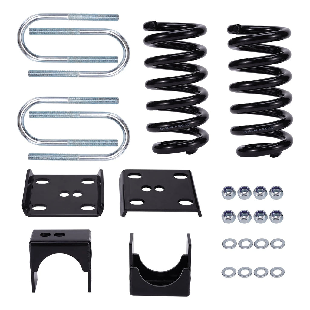 3" Front & 5" Rear Drop Lowering Kit for Chevrolet C10 GMC C15 (1973–1987)