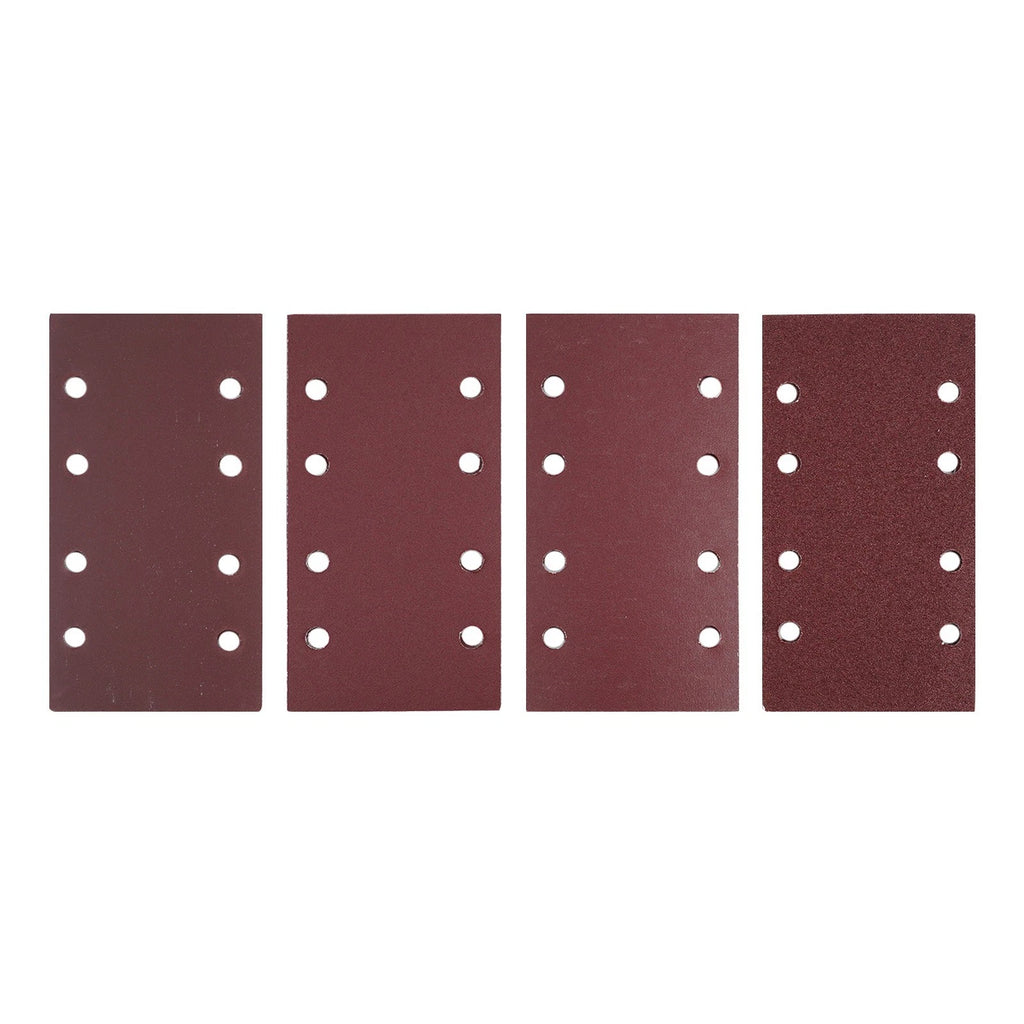 20pcs 185x93mm 8 Holes Self-Adhesive Flocking Sand Paper for Polishing