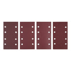 20pcs 185x93mm 8 Holes Self-Adhesive Flocking Sand Paper for Polishing