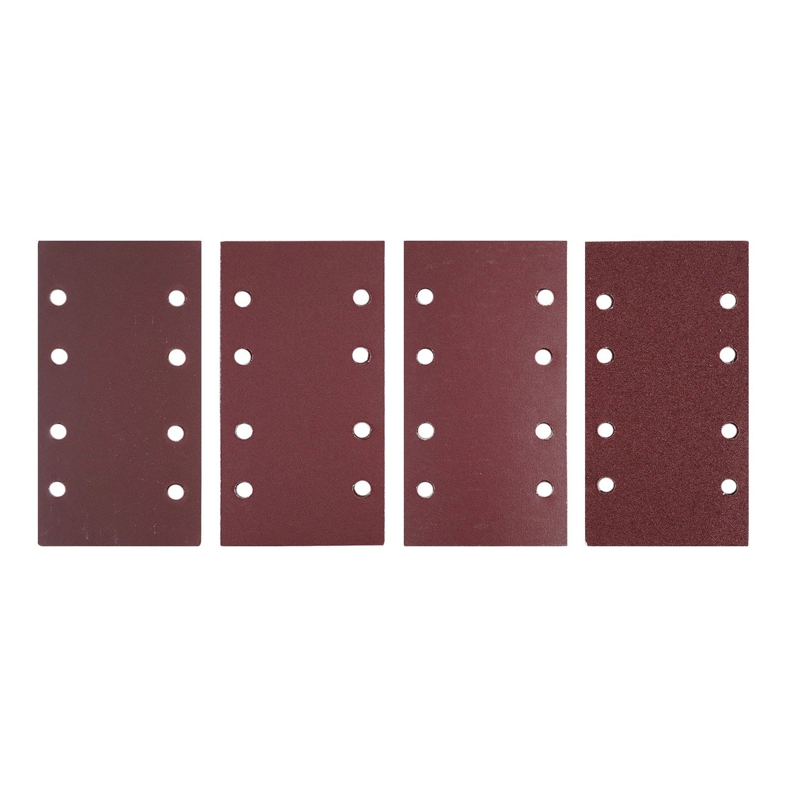 20pcs 185x93mm 8 Holes Self-Adhesive Flocking Sand Paper for Polishing