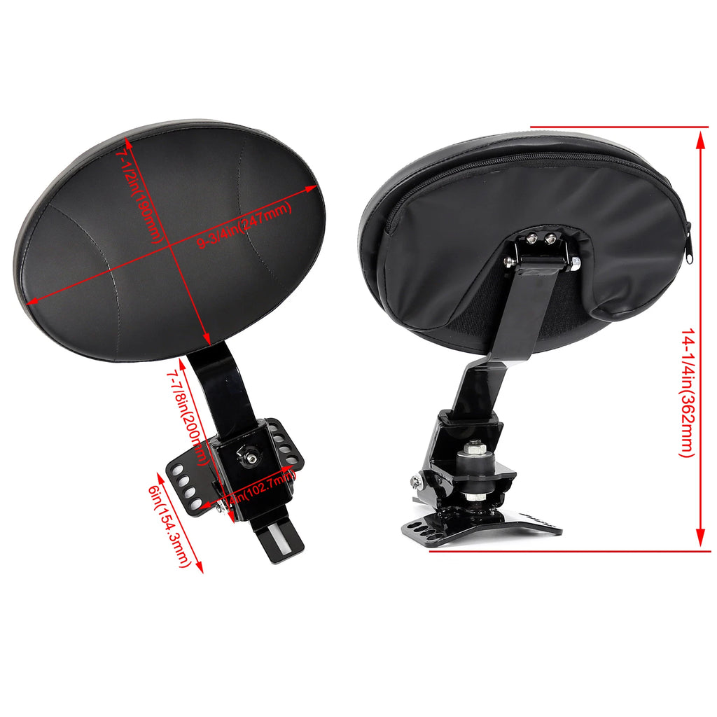 Backrest Pad for Harley Touring Road Street Glide (1997–2025)
