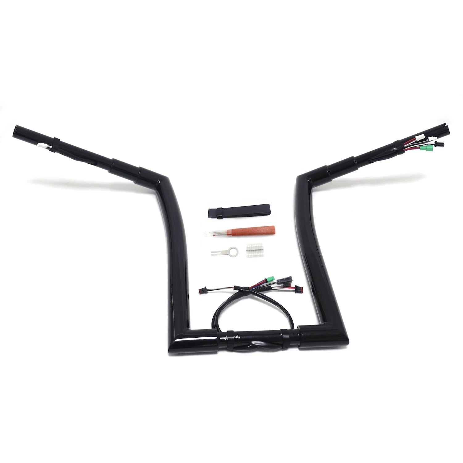 16" Black Prewired Pre-drilled Handlebar for Harley Road King FLHR (2014–2015)