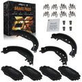 Front Rear Ceramic Brake Pads & Drum Shoes Kit for Toyota Yaris (2006–2014)