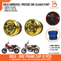 CNC Aluminium Gold Side Frame Pair for Honda Monkey 125 Z125 (2018-2024)