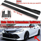 Gloss Black Side Skirt Rocker Panel for Toyota Corolla Camry (2001–2021)