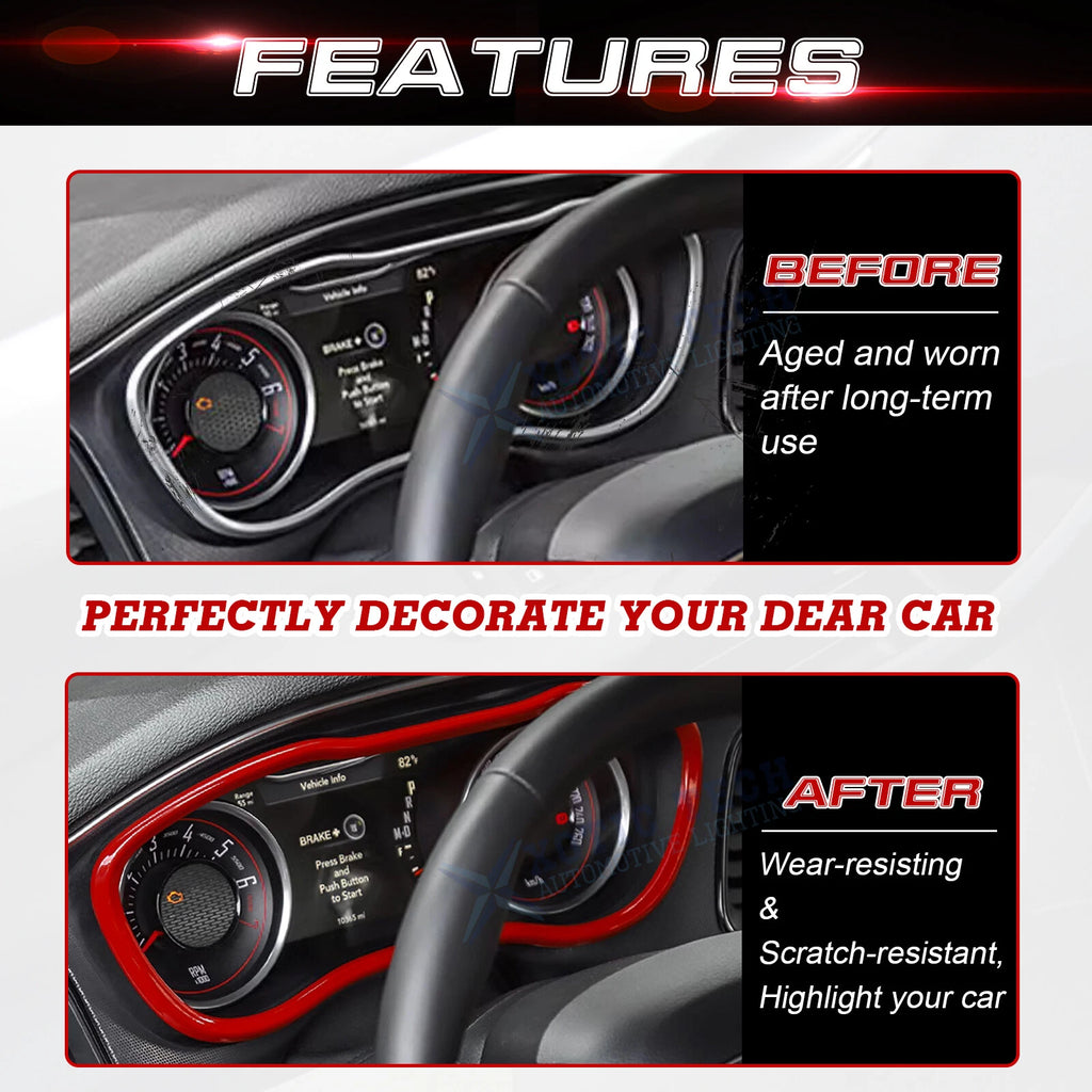Dashboard Display Frame Cover for Dodge Challenger (2015-2024)