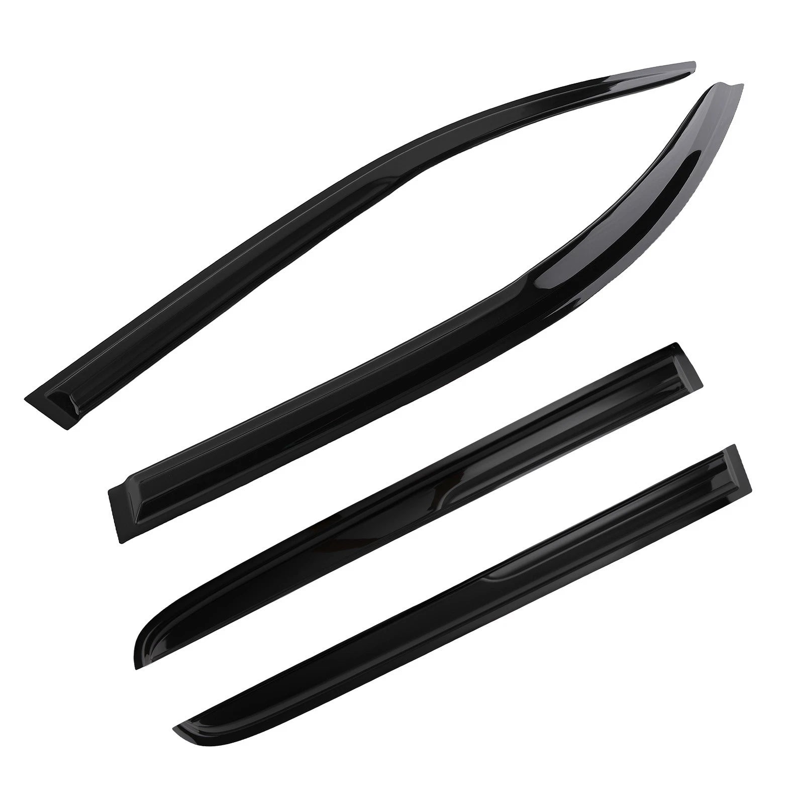 Set of 4 Rain Guard Window Deflectors for Toyota Tacoma Double Cab (2005–2015)