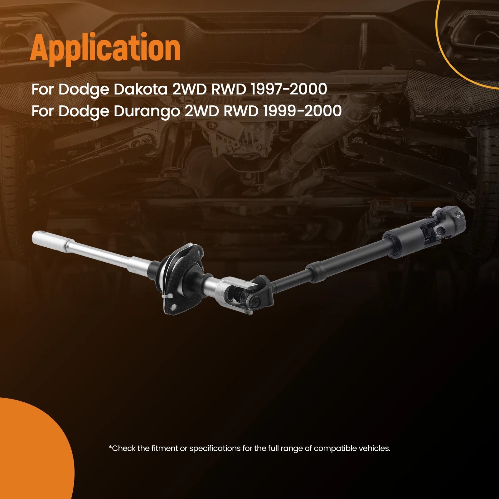 Intermediate Steering Shaft for Dodge Dakota 2WD RWD (1997–2000) 55351182AA