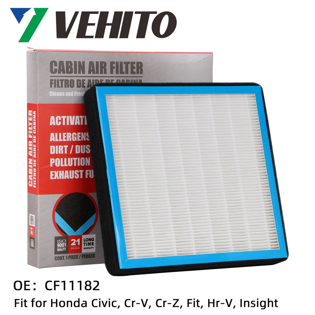 HEPA Cabin Air Filter for Honda Civic, CR-V, Fit, HR-V, Insight (CF11182)