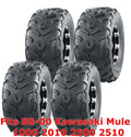 Set of 4 ATV Tires 22x11-10 6PR for Kawasaki Mule 1000 2010-2500 (1988-2000)
