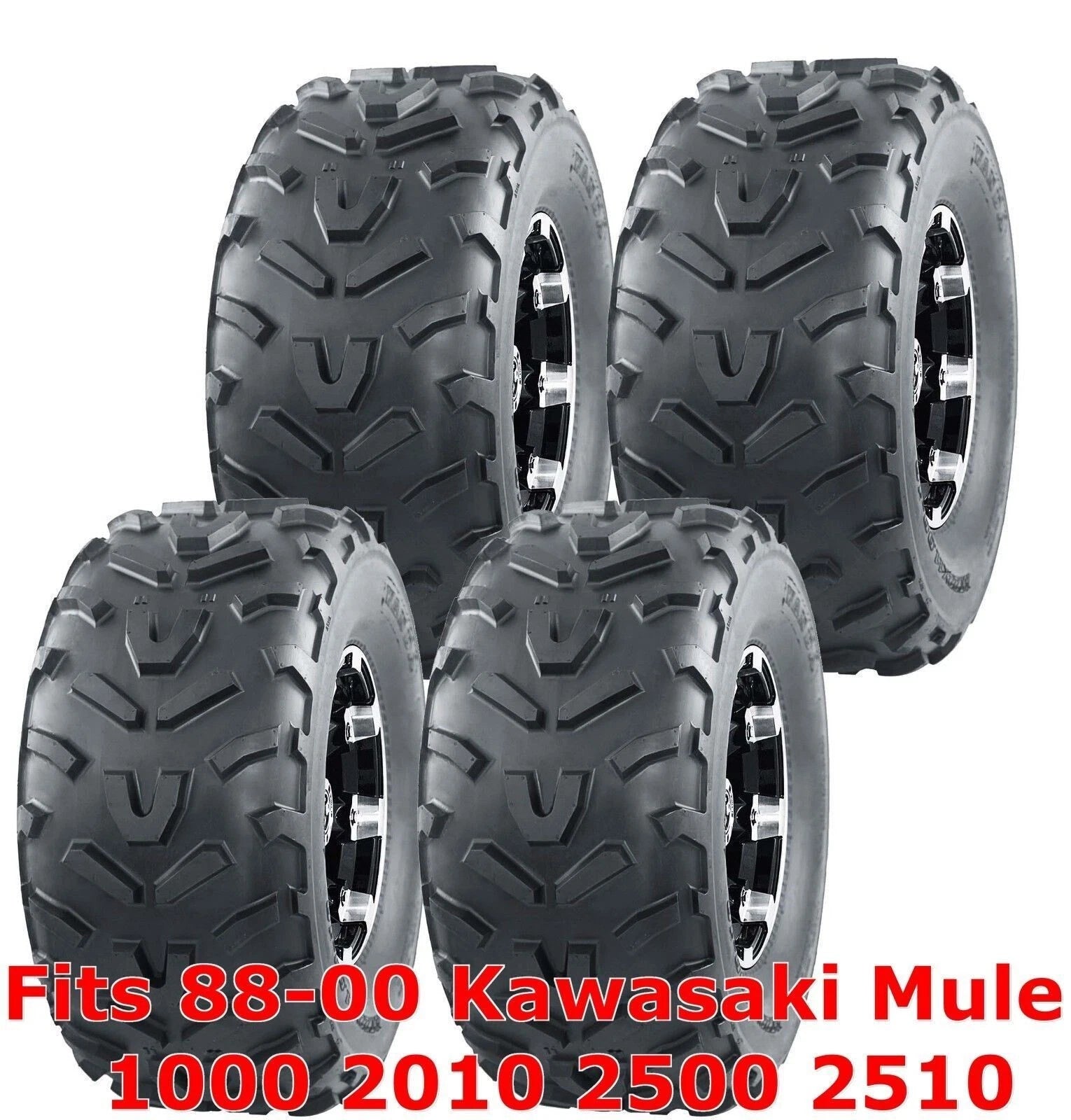 Set of 4 ATV Tires 22x11-10 6PR for Kawasaki Mule 1000 2010-2500 (1988-2000)